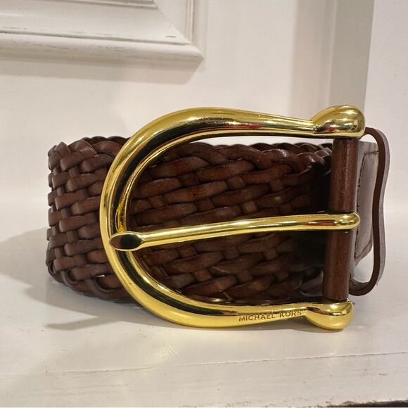Michael Kors | Braided Leather Belt 40” Excellent condition uni 551359 - Picture 1 of 7